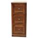 American Heartland 75003ER Poplar 3 Drawer File Cabinet European Red