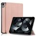 ELEHOLD Folding Rugged Case for iPad 10.9 inch 2022 10th Gen PU Leather Case Kickstand Magnetic Auto Wake/Sleep Folio Slim Shockproof Case For iPad 10th Gen 10.9 inch 2022 Rosegold