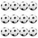 12 Black and White Soccer Style Foosballs