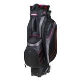 NEW Datrek Golf Transit Cart Bag 14-way Top - Black / Charcoal / Pink
