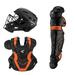 Easton Elite X Baseball Catchers Box Set Adult Black/Orange