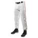 Champro Triple Crown Classic W/ Braid Boys Baseball Pants White/Scarlet Large