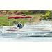 New 48 High 4 Bow Square Tube Pontoon Ups-able Bimini Top carver Covers 510a08 Beam Width 96 -102 Burgundy