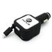 4.8Amp Retractable Car Plug-in Rapid DC Charger USB 2-Port Micro-USB Power Adapter Black Compatible With LG Stylo 3 G Pad 8.3 X8.3 F2 (8.0) 7.0 8.0 F 8.0 10.1