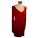 Anthropologie Dresses | Anthropologie- Michael Stars V-Neck Knit Dress | Color: Red | Size: L