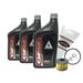 Cyclemax Oil Change Kit for 1995-2003 Honda TRX 400 TRX400 ATV with 10W-30 Oil and O-Rings