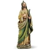 10.5 Gold and Green St Jude Christmas Tabletop Figurine