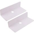 2Pcs Adhesive Shelf with Accessories Acrylic Small Display Shelves Adhesive Display Shelf Wall Mounted Display Shelves Floating Shelves Storage Rack for Nintendo Switch (White)