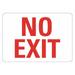 Lyle Exit Sign 10 in x 14 in Plastic LCU1-0007-NP_14x10