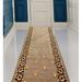 Custom Size Runner Rug Fleur De Lis French Design Beige Color 26 or 31 inch Wide Pick Your Length Non-Slip Rubber Backing Stair Runner