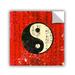 Yin Yang Removable Wall Art Mural 14x14