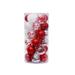 Pack of 30 Christmas Balls Atmospheres Decorative Ornament Party Festival Prop Indoor Garden Decoration Pendants Home 6cm Red White