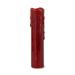 DS 8 x 1.75 in. Wax & Plastic LED Wax Dripping Pillar Candle with Remote & 4 & 8 Hour Timer Red - Set of 6
