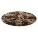 Round Fluffy Soft Area Rugs Plush Carpet Circle Nursery Rug for Living Room Home Decor Circular Carpet 48.03x48.03 inches Brown