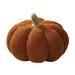 Pumpkin Throw Pillows Happy Sherpa Fall Decorative Pumpkin Shaped Pillow Cute 3D Shaped Cushion