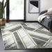 Abani Luna Collection Modern Angular 5 x 8 Grey Gold Modern Area Rug