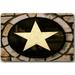 WinHome Western texas Star Doormat Floor Mats Rugs Outdoors/Indoor Doormat Size 23.6x15.7 inches