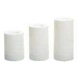 6 Packs: 3 ct. (18 total) White LED Pillar Candles by AshlandÂ®