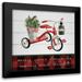 Robinson Carol 12x12 Black Modern Framed Museum Art Print Titled - Christmas Tricycle
