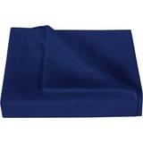 1000 Thread Count 3 Piece Flat Sheet ( 1 Flat Sheet + 2- Pillow cover ) 100% Egyptian Cotton Color Navy Blue Solid Size King
