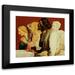 Alphonse-Henri Perin 23x20 Black Modern Framed Museum Art Print Titled - Group of Apostles During the Last Supper (Turned to the Left) (1836)