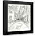 Vess June Erica 12x14 Black Modern Framed Museum Art Print Titled - European City Sketch IV