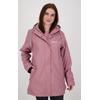 Regenjacke DEPROC ACTIVE "Friesennerz ELLESMERE WOMEN", Damen, Gr. 48 (XL), lila, Obermaterial: 100% Polyurethan;Futter: 100% Polyester, casual, figurumspielend, Langarm gerader Abschluss mit Druckknopf, Jacken, auch in Großen Größen erhältlich