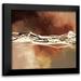 Maitland Laurie 12x12 Black Modern Framed Museum Art Print Titled - Copper Melody I