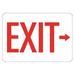 Lyle Exit Sign 10 in x 14 in Plastic LCU1-0005-NP_14x10