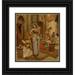 Fabio Fabbi 15x16 Black Ornate Wood Framed Double Matted Museum Art Print Titled - Harem Beauties at Market