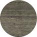 Ahgly Company Indoor Round Contemporary Army Brown Abstract Area Rugs 3 Round