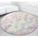 YouLoveIt Soft Round Area Rug Fluffy Circle Rug for Kids Girls Boys Room Indoor Plush Circular Nursery Rugs Cute Cozy Area Rugs Fluffy Shag Circular Rug 8 colors