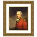 John Hoppner 15x17 Gold Ornate Wood Frame and Double Matted Museum Art Print Titled - An Unknown British Officer Probably of 11th (North Devonshire) Regiment of Foot C.1800