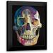 Beauchamp Andy 12x14 Black Modern Framed Museum Art Print Titled - Haunted Skull