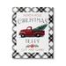 Stupell Indtries North Pole Christmas Trees Red Truck Black Plaid 36 x 48 Design by Elizabeth Tyndall