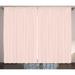Pink Polka Dots Curtains 2 Panels Set Spots Repeating Pattern Plain and Pretty Background Icon Generated Window Drapes for Living Room Bedroom 108 W X 108 L Blush and White by Ambesonne