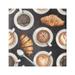 Stupell Industries Cafe Theme Beverages Coffee Latte Croissants Pastries Canvas Wall Art 36 x 36 Design by ND Art