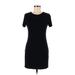 Brandy Melville Casual Dress - Sheath Crew Neck Short sleeves: Black Print Dresses