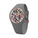 ICE-WATCH - Ice Flower Grey Leaves - Women's Wristwatch With Silicon Strap - 020515 (Medium)