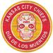 Kansas City Chiefs 12'' Sugar Skull Circle Sign