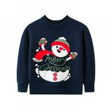 BULLPIANO 1-6 Years Toddler Kids Baby Girl Christmas Sweater Crewneck Knit Cute Sweaters Pullover Sweatshirt Top Fall Winter Clothes