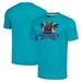 Men's Homage Heather Teal Bash At The Beach 1996 Retro Logo T-Shirt