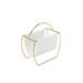 BLAKE MAGAZINE RACK GOLD WHITE - Shatana Home Z-GBLAKE-MAGAZINE RACK WHITE