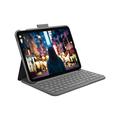 Logitech iPad (10. Generation) Tastatur-Case | Slim Folio mit integrierter kabelloser Tastatur (Grafit) - Italian Layout