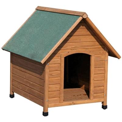 Kerbl - Hundehütte 100 x 88 x 99 cm Braun und Grün 82395 Braun