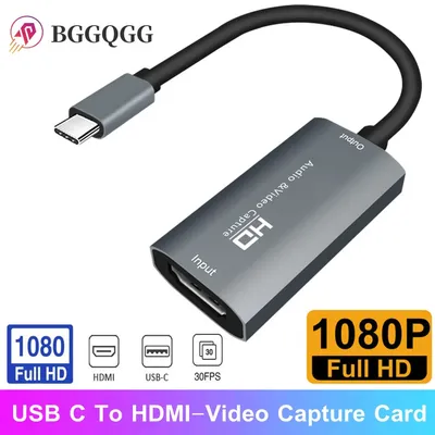 Carte de capture vidéo HD HDMI vers USB-C 1080P Type C pour HD-MI la capture vidéo Jeu de société