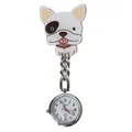 Montre d'infirmière à Quartz avec pince de suspension pour femme accessoire médical mignon chiot