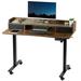 Vivo Height Adjustable Standing Desk Wood/Metal in Black/Brown | 47.3 W x 23.6 D in | Wayfair DESK-E-Y48SN