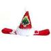 Pet Hat Christmas Series Pattern Dress-up Mild to Skin Pet Dogs Christmas Cone Hat for Small Medium Dogs