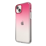 Speck Clear iPhone 14 Plus Case - Drop Protection Scratch Resistant Dual Layer Slim Phone Case for 6.7 iPhones 14 Plus - Anti-Yellowing & Anti-Fade Case - Ombre Digital Pink Fade/Clear GemShell